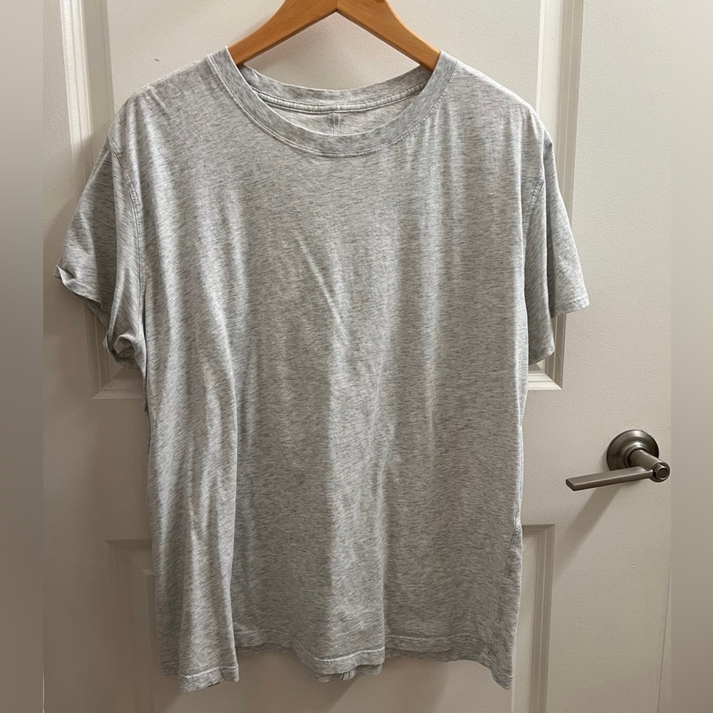 SOLD - All Yours Cotton T-Shirt (Heathered Core Ultra Light Grey)